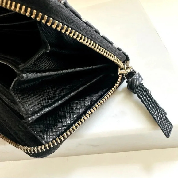 Kate Spade Polka Dot Large Zip Around Nylon/Leather Wallet - Picture 10 of 10